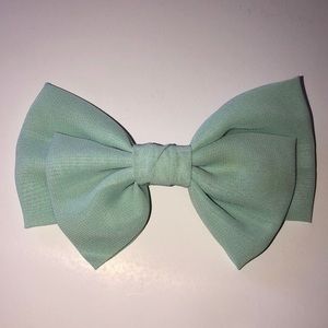Tiffany blue hair bow